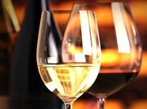 red and white wine goblet