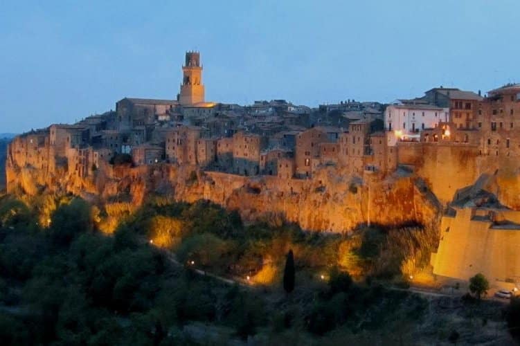 Pitigliano illuminated